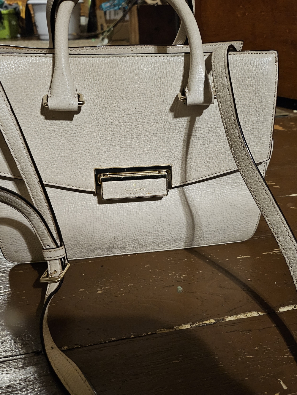 Kate Spade ♠️ Pale Pink Structured Leather Satchel Handbag
